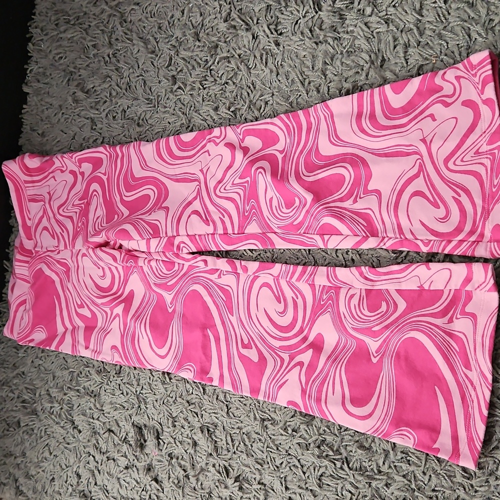 Girls bell bottom joggers